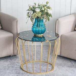 Handcrafted wood and iron side <b>table</b> with distressed finished and <b>vintage</b> appeal ideal for farmhouse inspired interiors - Product Image 6