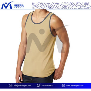 Vêtements de sport d'été pour hommes séchage rapide respirant débardeur sans manches Gym Fitness gilet pour entraînement course à pied entraînement décontracté tricoté - Product Image 3