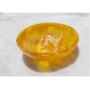 Vaisselle design européen Tendance Nouvelle assiette en résine de couleur ombragée Bol rond en résine naturelle Bol à salade pour service de fruits - Product Image 4