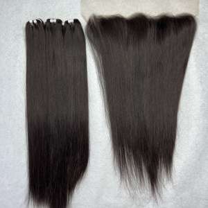 CDYHAIRVN HD Transparente para Cabello Humano Natural Liso 100% Virgen No Remy con Aspecto Liso y Efecto Hueso, Nudos Simples/Doble - Product Image 3