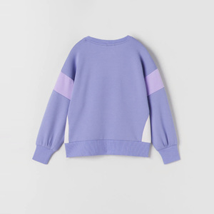 Sudadera Holgada de Color Sólido con Hombros Caídos para Chicas / Sudadera Informal Cómoda de Felpa Suave - Product Image 5