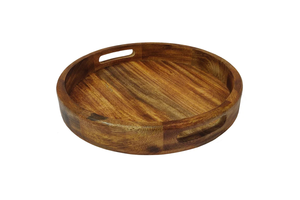 Bandeja de servicio de madera de la mejor calidad con asa Última decoración de diseño elegante para uso doméstico y ocasiones alimentarias - Product Image 2