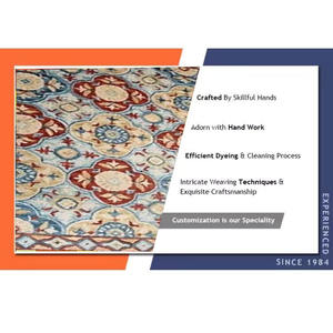 Venta caliente clásico rectángulo adulto decoración del hogar alfombras bordadas hechas a mano 100% yute/lana algodón Material tejido Oficina - Product Image 6