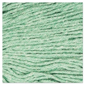 Boardwalk 5-inch Medium Green Wet <b>Mop</b> Head Super Loop Cotton and Synthetic Fiber 12/Carton - Product Image 4