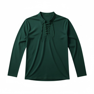 เสื้อเชิ้ตผ้าฝ้ายสไตล์กิลท์สก็อตติช S100 สวมใส่สบาย เจอร์ฟีย์แบบดั้งเดิมผูกเชือก จิลลี่ เจโอบาต์ เหมาะสำหรับชุดเจโอบาต์ - Product Image 1