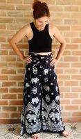 Pantalon de yoga harem pour femme de qualité supérieure, taille mi-haute élastique, longueur intégrale, séchage rapide, avec imprimé numérique, pour le fitness et la danse