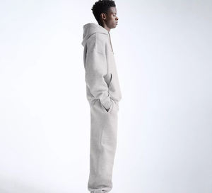 Sweat à capuche épais en molleton de coton lourd, uni, imprimé à l'écran, confortable, logo personnalisé, pour homme, tendance - Product Image 1