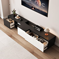 Meuble TV moderne en bois sur mesure pour salon avec rangement et fonction de présentation, idéal pour les fermes et les hôtels, résistant à l'eau