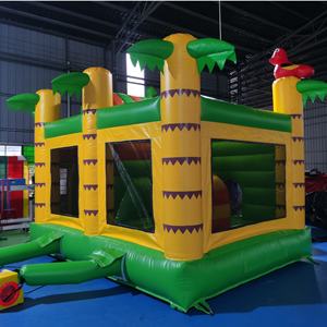 Château gonflable girafe orang-outan, thème safari, maison de rebond avec toboggan aquatique - Product Image 4