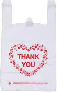 Haute qualité pas cher prix merci sac en plastique T-Shirt sacs en plastique épicerie gilet poignée sacs - Product Image 2