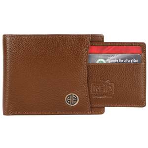 กระเป๋าสตางค์หนังแท้สำหรับผู้ชายมีช่องใส่บัตร5ช่องปิดแบบบางพับได้ของขวัญวันพ่อวันวาเลนไทน์ที่สมบูรณ์แบบ - Product Image 3