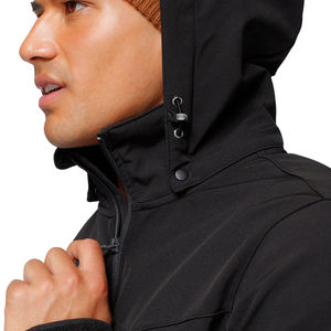Hot Sale Custom Men's Full Zipper <b>Outdoor</b> Jackets Windproof Oversized Gym Fitness Winter Hoodie with Detachable Hood Collar - Product Image 5