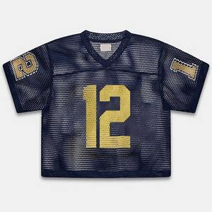 เสื้อคอกลมผ้าฝ้ายถักลายตาข่ายพิมพ์ซับลิเมชันสำหรับ100% - Product Image 1