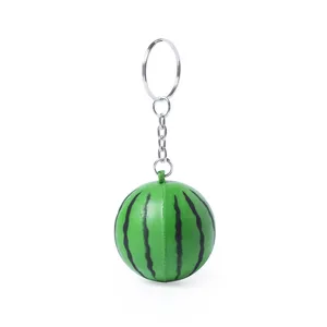Porte-clés et mousquetons promotionnels personnalisés anti-stress fruités – Gadgets sur mesure - Product Image 1
