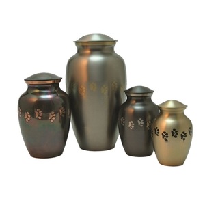 Nueva tendencia Metal Aluminio Diseño maravilloso Urnas de cremación metálicas de alto estándar y recuerdos Forma de tamaño personalizado - Product Image 5