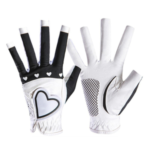 1Pair <b>Women</b> <b>Golf</b> Gloves Fingerless Soft Sport Ladies Granules Anti-Skid Glove Left and Right Hand <b>Golf</b> Gloves - Product Image 1
