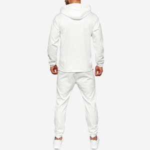 Ensemble de survêtement d'entraînement et de jogging pour homme, nouvelle mode, deux pièces, avec cordon de serrage, respirant, idéal pour l'hiver, qualité supérieure, 100% coton épais - Product Image 4