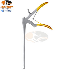 Jackbilly spurling kerrison rongeur สแตนเลสสตีลคุณภาพสูง90องศาไปข้างหน้ากัดขนาดแผ่นเท้าบางขนาดสำหรับกัด - Product Image 3