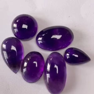 พลอยอะเมทิสต์ทรงหลังเบี้ยธรรมชาติตัดคุณภาพดีด้วยอัญมณีทรงหลวมความแวววาว AAA การขัดเงาที่สมบูรณ์แบบทำให้มีจำหน่ายในราคาที่ถูก - Product Image 6