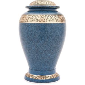 Urna de cremación de metal hecha a mano antigua Real para cenizas recuerdo conmemorativo duradero para el descanso final de los seres queridos - Product Image 2