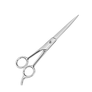Ciseaux à barbe et cheveux avec repose-doigts, tranchants comme un rasoir, finition miroir, pour la coiffure - Product Image 1
