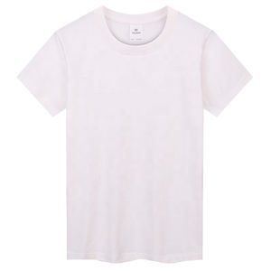 T-shirts pour hommes personnalisés à col en O Impression par transfert de chaleur Polyester tricoté/coton respirant écologique de haute qualité à manches courtes - Product Image 5