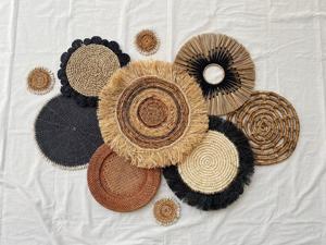 Arte de yute para colgar en la pared, para el hogar Decoración elegante, Hotel, venta al por mayor - Product Image 2