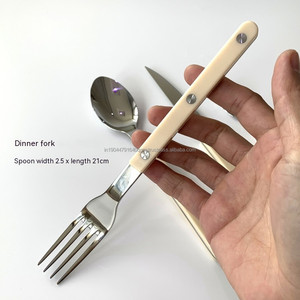 ขายดีที่สุดหรูหราสแตนเลสมีดช้อนส้อม Flatware ชุดอาหารเย็น 18/10 - Product Image 5