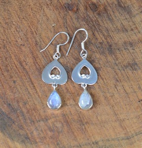 Moonstone Gemstone <b>Earrings</b> Jewelry For Women Silver Boho Style Jewelry 925 Sterling Silver Trending <b>Handmade</b> <b>Earrings</b> Gift For - Product Image 5