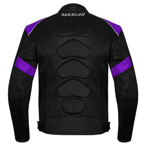 Veste de course de moto d'été unisexe, équipement de protection extérieur respirant avec col montant et motif de décoration pour l'équitation - Product Image 2