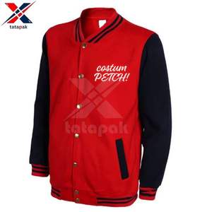 Chaquetas de Cuero Estilo Universitario para Hombre, Delgadas, con Cuello Alto, Mangas Letterman, Logotipo Frontal, Servicio OEM - Product Image 5