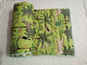 Edredón de franela de algodón hecho a mano, juego de cama con estampado de bloques rojos para adultos, tamaños King y Twin para uso doméstico y hotelero - Product Image 4