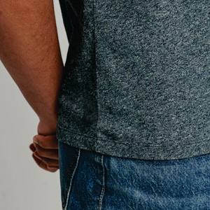 OEM T-shirt personnalisé poids lourd pour hommes en coton vierge de haute qualité surdimensionné pour l'impression - Product Image 3