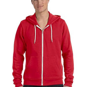 Sweats à capuche en molleton à manches longues Sweat à capuche de haute qualité avec logo personnalisé avec fermeture éclair Sweats à capuche de couleur unie - Product Image 4