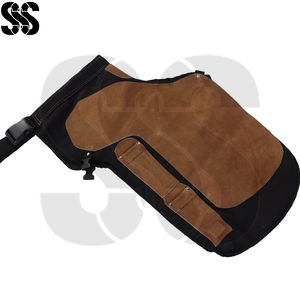 Wholesale OEM Durable Cowhide Stainless Steel Farrier Chaps 2026 Blacksmithing Equine Protection Gear Custom Logo Heat Resistant - Product Image 5