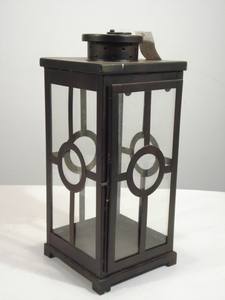 Linterna de vela de hierro y Metal de diseño moderno, Color dorado antiguo, elegante y moderno para decoración del hogar y el jardín, hecha a mano a granel - Product Image 5