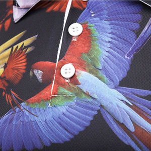 เสื้อโปโลสำหรับผู้ชายลายทึบผ้าแคนวาสแบบใหม่ - Product Image 6