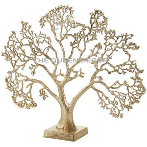 Hot Selling Unique Design Handicraft Aluminum Metal Gold Plated Decorative Sculpture For Living Room <b>Desk</b> Organizer - Product Image 2