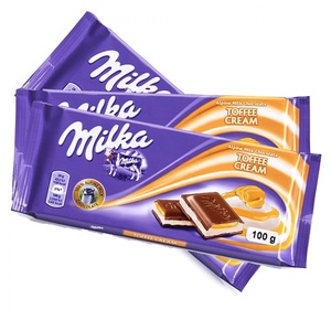 มิลก้า ทอฟฟี่ ครีม ช็อกโกแลตบาร์ 100 กรัม - ขนมหวานแสนอร่อย - Product Image 2