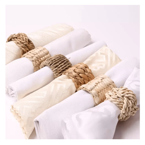 ห่วงใส่ผ้าเช็ดปากทำจากหวายเป็น4-PCS มีสไตล์เป็นมิตรกับสิ่งแวดล้อมสำหรับตกแต่งโต๊ะ - Product Image 6