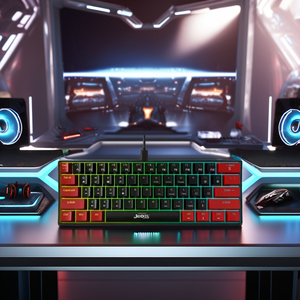 Bán Buôn Giá Rẻ Bàn Phím Máy Tính 61-Key Chơi Game Cơ Khí Bàn Phím <span class=keywords><strong>10</strong></span> Cầu Vồng Ánh Sáng Bàn Phím Chơi Game Cho Máy Tính Xách Tay/Máy Tính - Product Image 3