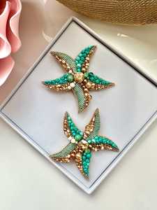 Broches perlées Broche design faite à la main. Accessoires de haute qualité. Broche design unique. Baby shower meilleur cadeau. - Product Image 3