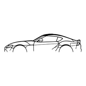 Images de voitures découpées au laser sur MDF 90 x 18 cm - Product Image 2