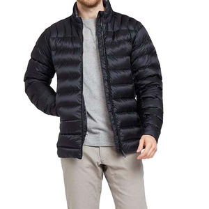 2026 Custom Men's <b>Nylon</b> Puffer Jacket Waterproof Winter Hooded Coat with down Feel Warm Formal Style Men's Puffer Jacket - Product Image 1