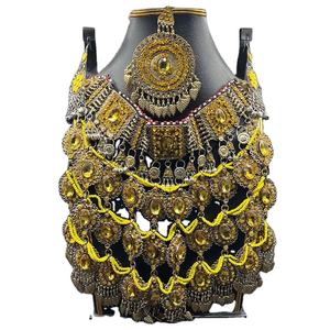 Handmade Bohemian Style Antique Silver Plated Copper Alloy Glass Beads Eco-Friendly Vintage Fashion Women's <b>Necklace</b> for - Product Image 1