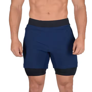 Short décontracté à séchage rapide pour hommes, grande taille, pantalon de jogging de course athlétique avec motif solide personnalisé - Product Image 1