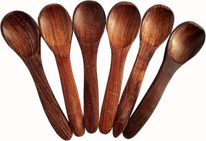 Cuchara natural económica para cocinar y juegos de regalo Cuchara de cocina de madera duradera para servir ensaladas - Product Image 2