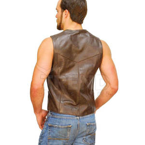 Chaleco de Motociclista para Hombre, Casual, Elegante, de Alta Calidad, Nueva Colección, Cuero Genuino, Transpirable, Ligero, Ropa de Invierno para Motociclistas - Product Image 3