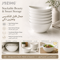 Bol en céramique blanc en forme de bateau, prix d'usine, bord incurvé moderne, bol à soupe et à salade en porcelaine pour restaurant, vente en gros