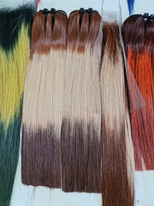 Cuticule vierge de qualité internationale Double étiré Remy kératine U/V pointe extensions de cheveux pré-collés cheveux tressés bruts naturels - Product Image 5